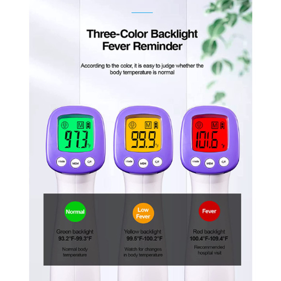 Infrared Thermometer for Adults, Non Contact Forehead Thermometer - New - Picture 2 of 4